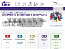 Tablet Screenshot of lima-france.com
